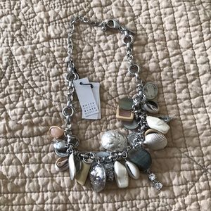 NWT White House Black Market mixed semi-precious materials necklace